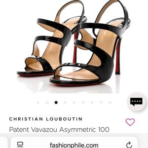 Christian Louboutin Black Patent Heels